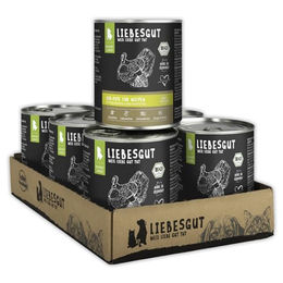 Liebesgut Bio Hundefutter Nassfutter Pute mit Mangold und Kartoffel für Welpen 6x800g – Bild 1 von 3