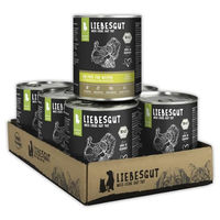 Produktbild von Liebesgut Bio Hundefutter Nassfutter Pute mit Mangold und Kartoffel für Welpen 6x800g
