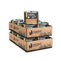 Produktbild von Liebesgut Bio Katzenfutter Lachs Stückchen in Sauce getreidefrei glutenfrei laktosefrei 12x200g
