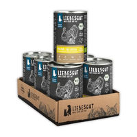 Produktbild von Liebesgut Bio Katzenfutter Nass Pute mit Karotte und Amaranth glutenfrei 6x400g