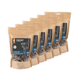 Liebesgut Bio Kausnack für Hund und Katze mit Bio-Rind Lunge Trainingshappen ohne Zusatzstoffe 6x150g – Bild 1 von 2