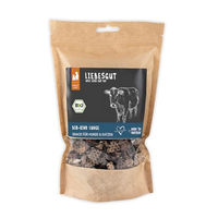 Produktbild von Liebesgut Bio Kausnack Hund und Katze Bio-Rind Lunge Trainingshappen 150g monoprotein ohne Zusatzstoffe
