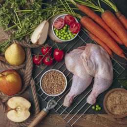 Produktbild von Liebesgut Bio Trockenfutter Huhn für erwachsene Hunde ohne Zucker 5kg