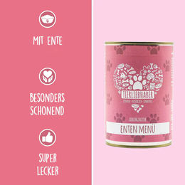 Lieblingsfutter Animagus Hund Menü Ente Monoprotein Sensitive Adult 6x400g – Bild 1 von 2