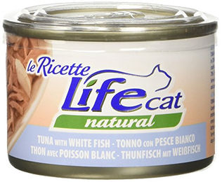 Life Cat Le Ricette Katzen Nassfutter Thunfisch mit Weißfisch Stückchen in Sauce für adulte Katzen 4 x 150 g – Bild 1 von 5