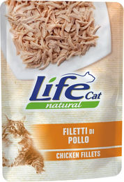 Produktbild von Life Cat Natural Katzen Nassfutter Adult Hähnchenfilets und Fisch in Gelee 6 x 70 g ohne Farb- und Aromastoffe - 6 x 70 g