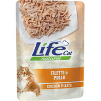 Produktbild von Life Cat Natural Katzen Nassfutter Adult Hähnchenfilets und Fisch in Gelee 6 x 70 g ohne Farb- und Aromastoffe - 6 x 70 g