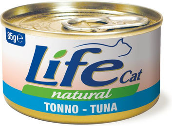 Produktbild von Life Cat Natural Katzenfutter Adult Thunfisch Stückchen in Sauce 6 x 85 g ohne Farb- und Aromastoffe - 24 x 85 g