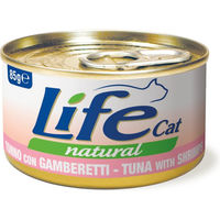 Produktbild von Life Natural Cat Katzenfutter Adult Thunfisch mit Garnelen Stückchen in Sauce 24 x 85 g Dose - 12 x 85 g
