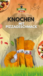Lifebound Kauknochen für Hunde Pizza Geschmack Getreidefrei und Ohne Farb- & Aromastoffe - 10 x 25,4 cm – Bild 1 von 2