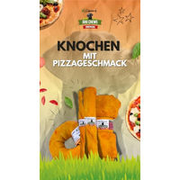 Produktbild von Lifebound Kauknochen für Hunde Pizza Geschmack Getreidefrei und Ohne Farb- & Aromastoffe - 10 x 25,4 cm