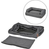 Produktbild von LIFESTYLEPETS Ersatzbezug Comfort Deluxe Hundekissen Grau Größe M aus Polyester