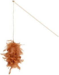 Produktbild von LIFESTYLEPETS Katzenangel mit Federbüschel aus Holz