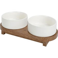 Produktbild von LIFESTYLEPETS Keramik Doppelnapfständer Premier weiß