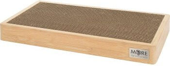 LIFESTYLEPETS Kratzbrett Rahmen aus Bambus mit Kratzpappe in Beige – Bild 1 von 3