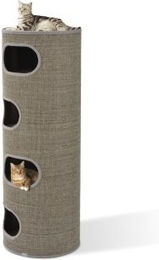 LIFESTYLEPETS Kratztonne Hubertus für Katzen aus Sisal in Grau – Bild 1 von 3