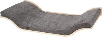 LIFESTYLEPETS Wandliegefläche Leto Katzenkissen aus Holz in Grau – Bild 1 von 2