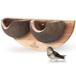 Produktbild von LifeVital Nisthilfe für Mehlschwalben aus FSC-zertifiziertem Holz in Braun