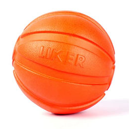 Liker Collar Ball Interaktives Hundespielzeug mit Nylonband zur Zahnpflege Orange 7 cm – Bild 1 von 3