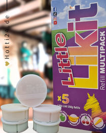 Produktbild von Likit Leckstein Multipack 5 x 250g Mineralstein mit Apfel, Banane, Kirsche und Karotte