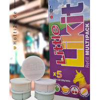 Produktbild von Likit Leckstein Multipack 5 x 250g Mineralstein mit Apfel, Banane, Kirsche und Karotte