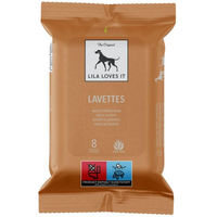 Produktbild von LILA LOVES IT Lavettes Waschhandschuhe aus Polyester für Haut und Fell in Weiß