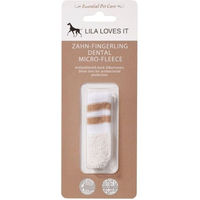 Produktbild von LILA LOVES IT Zahn-Fingerling Zahnbürste für Hunde aus Micro-Fleece - 1 Stk.