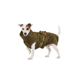 Produktbild von Lill's Hundebademantel aus Bio-Baumwolle Grün XS