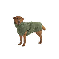 Produktbild von Lill's Hundebademantel aus Bio-Baumwolle Grün XXXXS