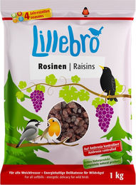 Produktbild von Lillebro Futterrosinen für Wildvögel Ganzjährig 3 x 1 kg - 3 x 1 kg