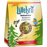 Produktbild von Lillebro Getrocknete Mehlwürmer Insektenfutter für Wildvögel und Kleintiere 2 kg