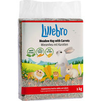 Produktbild von Lillebro Wiesenheu mit Karotte Ergänzungsfutter für Nager 1 kg - 1 kg