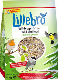 Produktbild von Lillebro Wildvogelfutter geschält Ganzjähriges Hauptfutter 3 x 4 kg - 3 x 4 kg