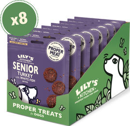 Produktbild von Lily's Kitchen Belohnungssnack für Senioren mit Truthahn und Weißfisch 8 x 70g