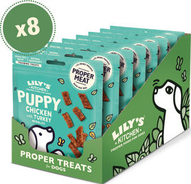 Produktbild von Lily's Kitchen Belohnungssnack Huhn und Truthahn für Welpen 8 x 70g