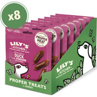 Produktbild von Lily's Kitchen Belohnungssnack Würstchen aus Ente und Hirsch getreidefrei 8 x 70g