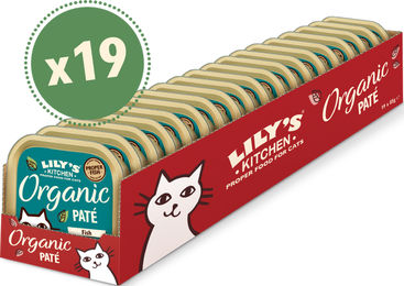 Produktbild von Lily's Kitchen Bio Fisch Pastete 19 x 85g