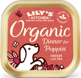 Produktbild von Lily's Kitchen Bio-Hundefutter mit Huhn für Welpen 150g