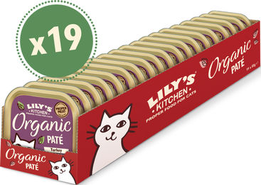 Produktbild von Lily's Kitchen Bio Truthahn Pastete 19 x 85g