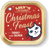Produktbild von Lily's Kitchen Festive Feast Paté Truthahn mit Lachs für Katzen 85 g