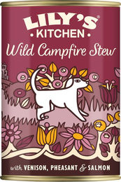Produktbild von Lily's Kitchen Getreidefreies Hundefutter Junior Wild Fasan und Lachs Stückchen in Sauce 12 x 400 g