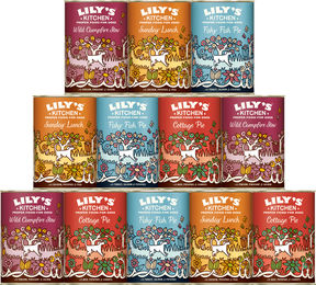 Produktbild von Lily's Kitchen Getreidefreies Nassfutter Hund Multipack 12x400g