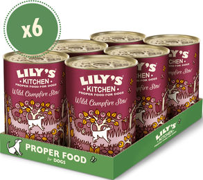 Produktbild von Lily's Kitchen Hirscheintopf mit Fasan und Lachs Stückchen in Sauce getreidefrei 400g