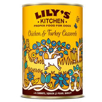 Produktbild von Lily's Kitchen Homestyle Hundefutter Huhn und Truthahn Ragout mit Bio-Zutaten 400g - 6 x 400 g