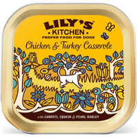 Produktbild von Lily's Kitchen Hühner-Schmortopf mit Truthahn Stückchen in Sauce 150g