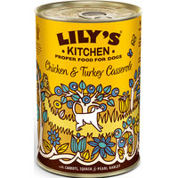 Produktbild von Lily's Kitchen Hühner-Schmortopf mit Truthahn Stückchen in Sauce 400g