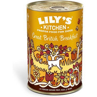 Produktbild von Lily's Kitchen Hundefutter Hirsch British Breakfast Junior Stückchen in Sauce 6x400g