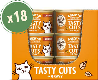 Produktbild von Lily's Kitchen Hundefutter Hühnchenstücke in Soße 18x85g