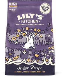 Produktbild von Lily's Kitchen Hundefutter mit Truthahn und Forelle für Senior Hunde getreidefrei 7kg