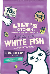 Produktbild von Lily's Kitchen Hundefutter Senior Kibble mit Truthahn, Forelle und saisonalem Weißfisch mit hohem Fleischanteil 800g